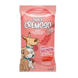 2&Snacks Saquetas Snacks Cremosos com Salmão para cães