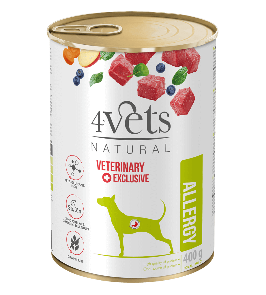 4VETS ALERGIA SABOR CORDEIRO 400g