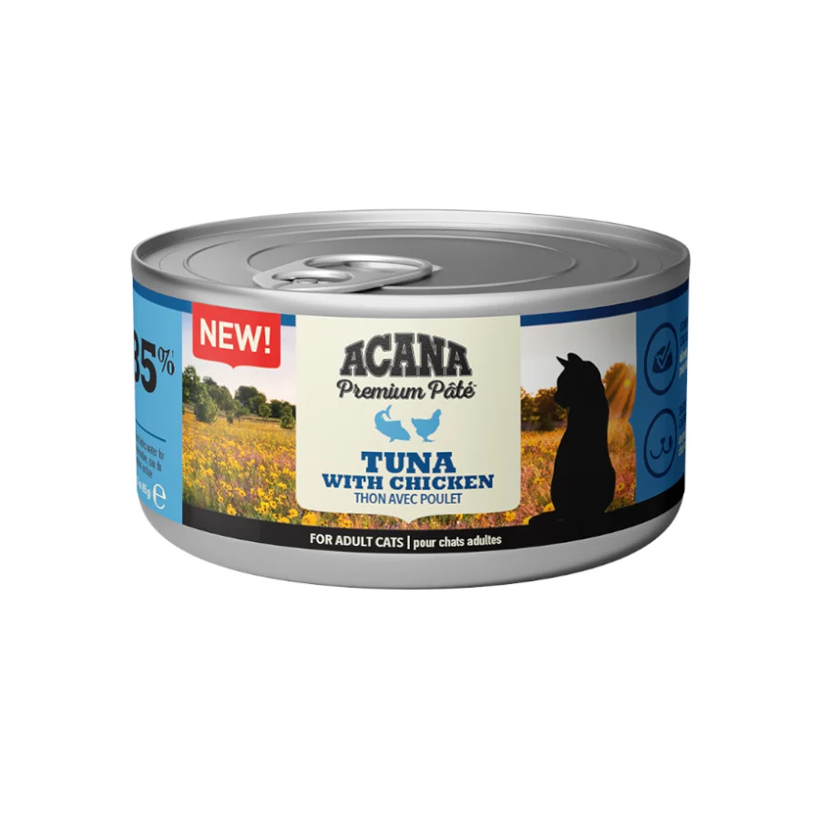Acana Premium Patê Atum e Frango lata para gatos