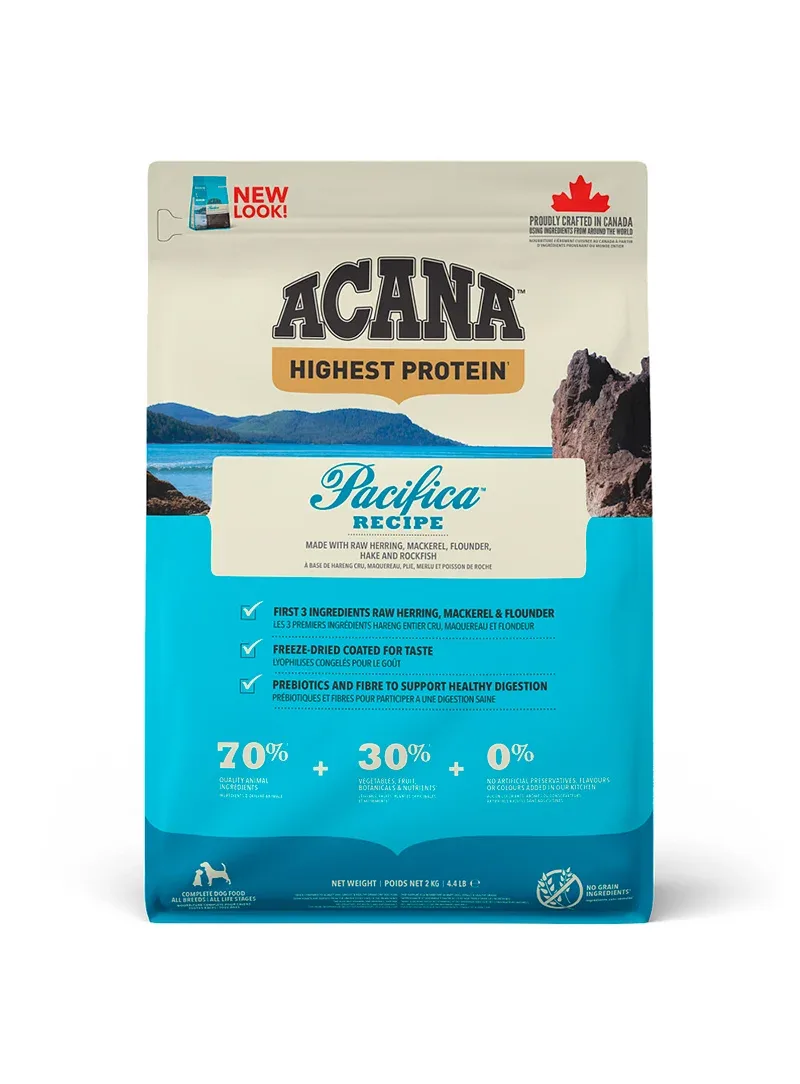 Acana Regionals Pacifica – Alimento seco com peixe para cães de todas as raças e idades