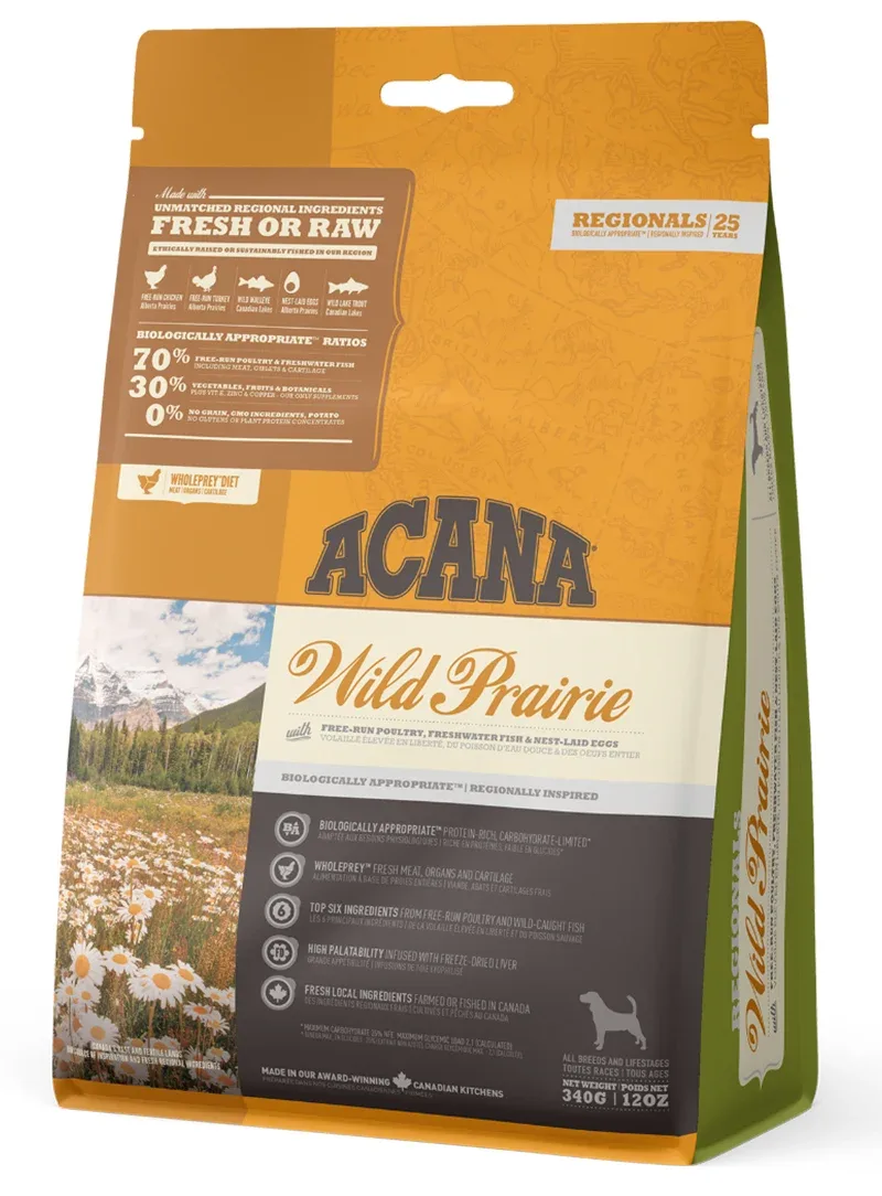 Acana Regionals Wild Prairie – Alimento seco para cães de todas as raças e idades