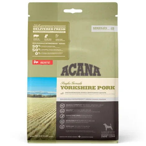 ACANA Singles Yorkshire Pork – Ração seca para cão – Carne de porco – Quantidade: 2 kg