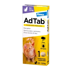 AdTab Comprimidos mastigáveis antiparasitários para gatos