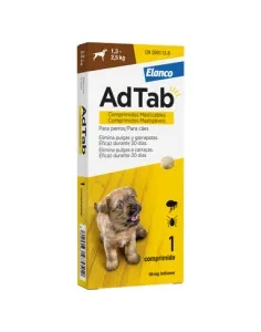 AdTab Desparasitante para Cães 1,3-2,5kg Contra Pulgas e Carraças