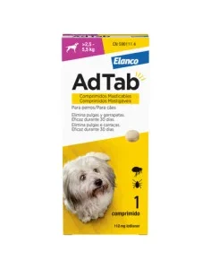 AdTab Desparasitante para Cães 2,5-5,5kg Contra Pulgas e Carraças