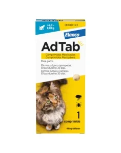 AdTab Desparasitante para Gato 2-8kg Contra Pulgas e Carraças