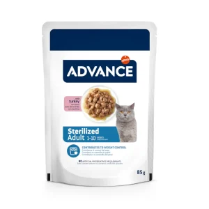 Advance Adult Sterilized Comida húmida de peru em saqueta para gatos