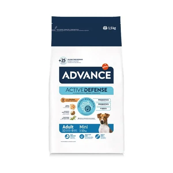 Advance Dog Mini Adult Chicken & Rice – 1,5 kg