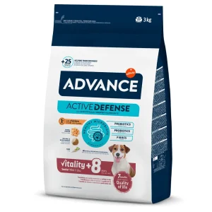 Advance Dog Mini Senior 8+ Arroz e Frango para cão pequeno com mais de 8 anos