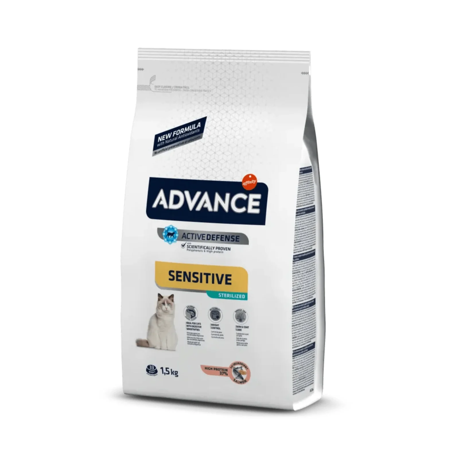 Advance Gato Adulto Sensitive Esterilizado Salm茫o