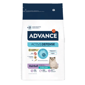 Advance Gato Hairball Sterilized para gato esterilizado ajuda a controlar as bolas de pelo