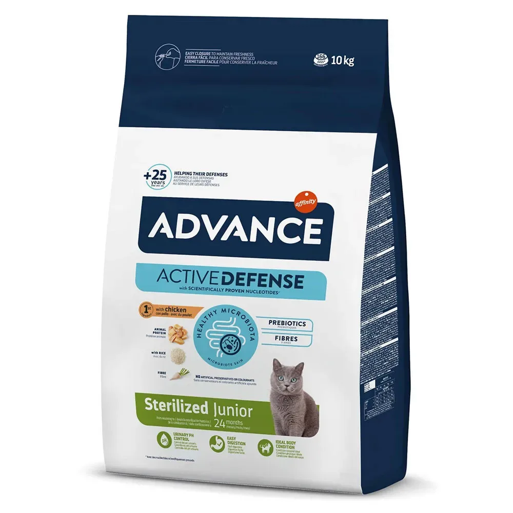 ADVANCE GATO JUNIOR ESTERILIZADO FRANGO E ARROZ 10 KG