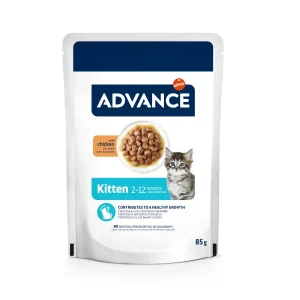 Advance Kitten Comida húmida de frango em saqueta para gatos