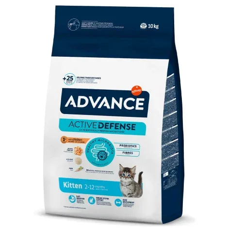 Advance Kitten – Ração seca para gatinho – Frango e arroz – Quantidade: 10 kg