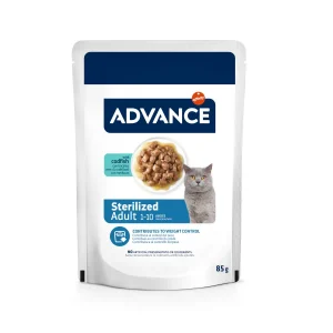 Advance Sterilized Adult Bacalhau saquetas para gatos