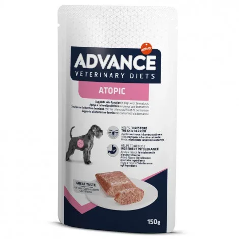 Advance VET Atopic – Alimento húmido para cão adulto com dermatite – Quantidade: 150 g