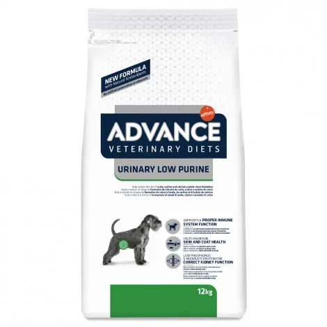 Advance VET Urinary Low Purine – Ração seca para cão adulto com problemas urinários – Quantidade: 12 kg