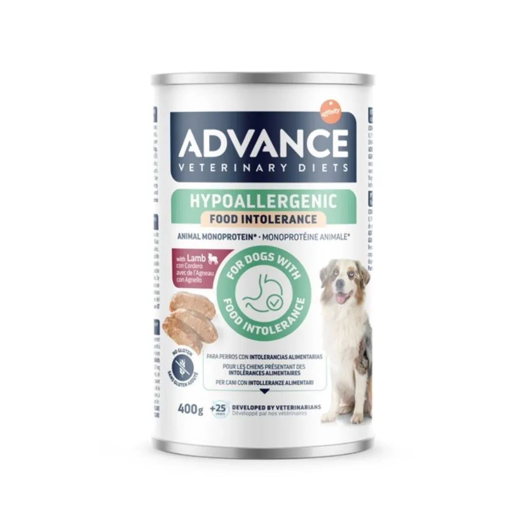 Advance Veterinary Diets Hypoallergenic Limited Ingredients Borrego – Alimento húmido para cães 400 g