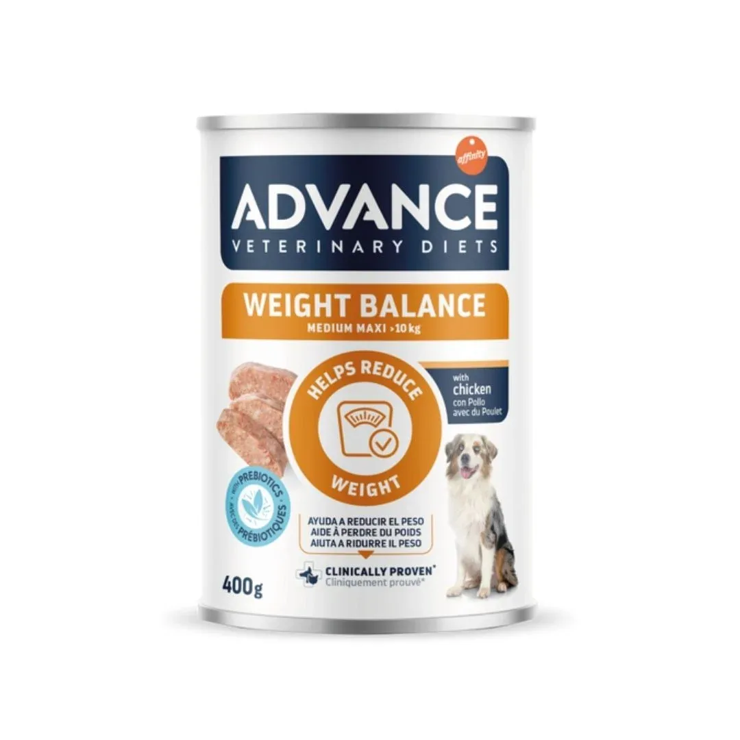 Advance Veterinary Diets Weight Balance Medium/Maxi – Alimento húmido para cães 400 g