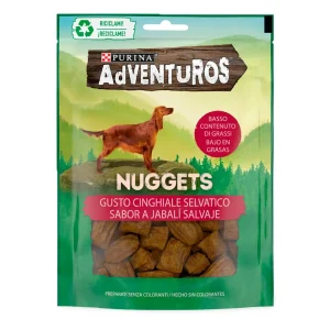 Adventuros Nuggets Snacks para cão de Javali 90G