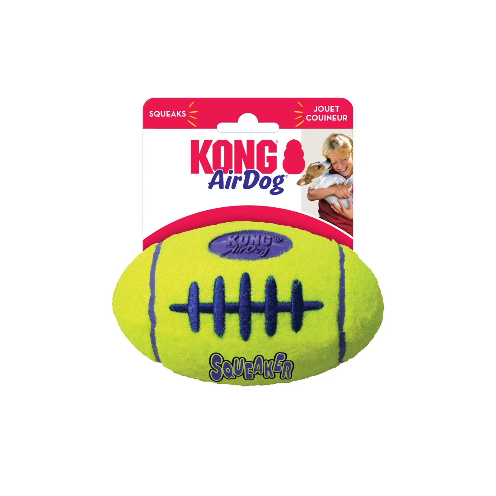 Airdog Squeaker Football Medium – Kong