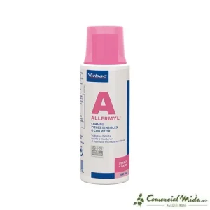 ALLERMYL Shampoo 200 ml para peles sensíveis de animais de estimação