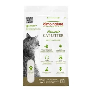 Almo Nature areia vegetal aglomerante para gatos
