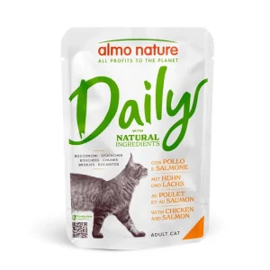 Almo Nature Cat Daily – Frango e Salmão – 30 x 70 gr