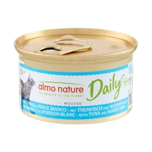 Almo Nature Cat Daily – Mousse Atum e Peixe – 24 x 85 gr