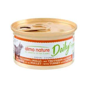 Almo Nature Cat Daily – Pedaços Peru e Frango – 24 x 85 gr