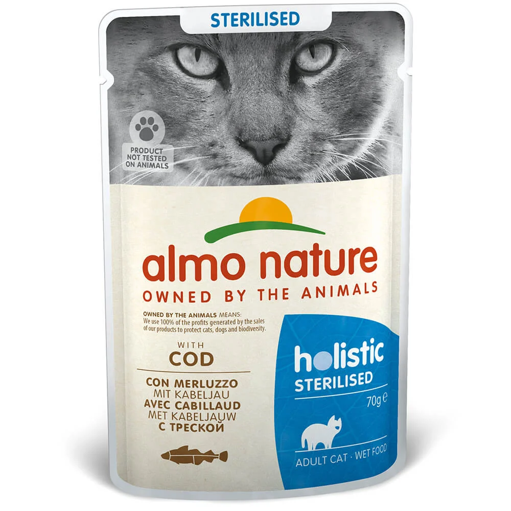 “ALMO NATURE” CAT FUNCTIONAL STERILISED – BACALHAU (30 UNIDADES)