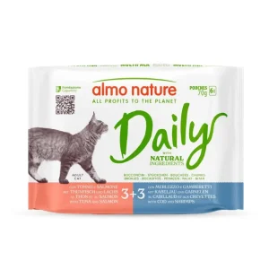 Almo Nature Daily 6x70g — Ração húmida para gatos, sabor natural