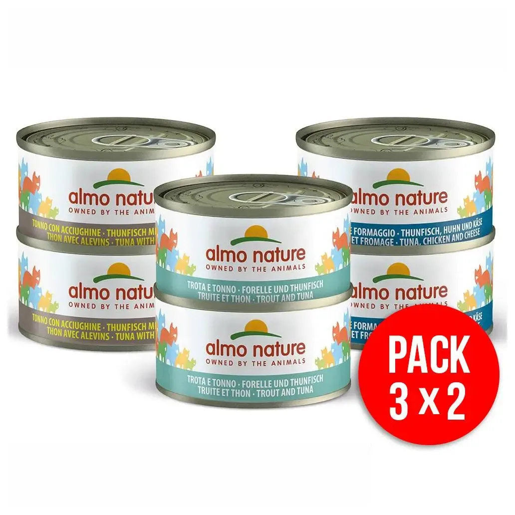 Almo Nature HFC Cat Multipack Sortido – 6 x 70 gr