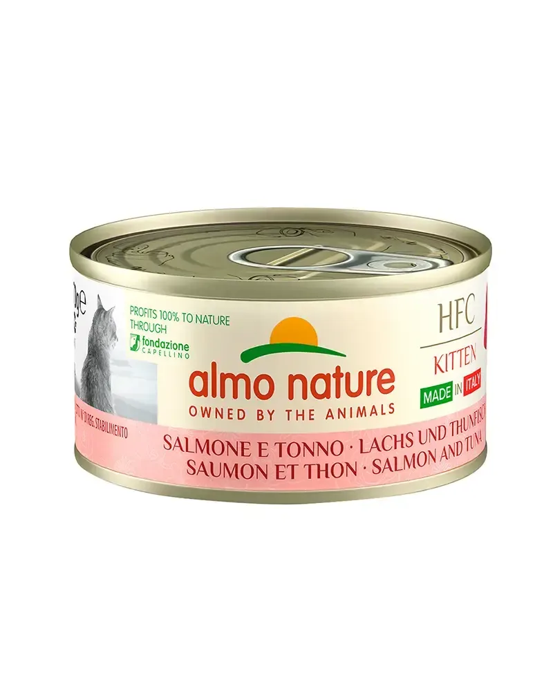 Almo Nature HFC Complete Gatinhos – Salmão e Atum – 24x70gr