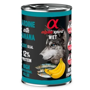 ALPHA SPIRIT SARDINHA COM BANANA 400 gr
