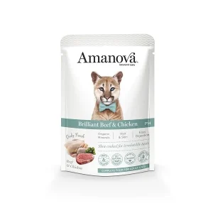AMANOVA BRILLIANT BEEF & CHICKEN CAT 85 GR