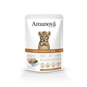 AMANOVA KITTEN CHICKEN & FISH 85 GR