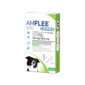 Amflee Combo 134 mg/120,6 mg – Pipetas antiparasitárias para cães de 10-20 kg