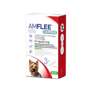 Amflee Combo 67 mg/60,3 mg – 3 Pipetas antiparasitárias para cães de 2-10 kg