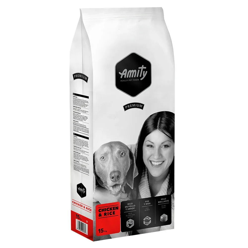 Amity C茫o PREMIUM - Frango e Arroz 15kg