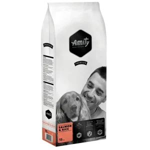 Amity C茫o PREMIUM - Salm茫o e Arroz 15kg