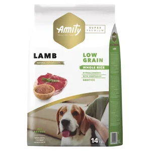 Amity C茫o SUPER PREMIUM Low Grain - Cordeiro 14kg