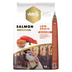 Amity C茫o SUPER PREMIUM Low Grain - Salm茫o 14kg