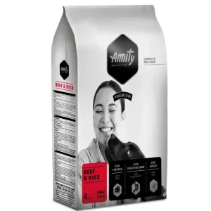 Amity Premium Beef & Rice – Alimento seco para cães com vaca e arroz