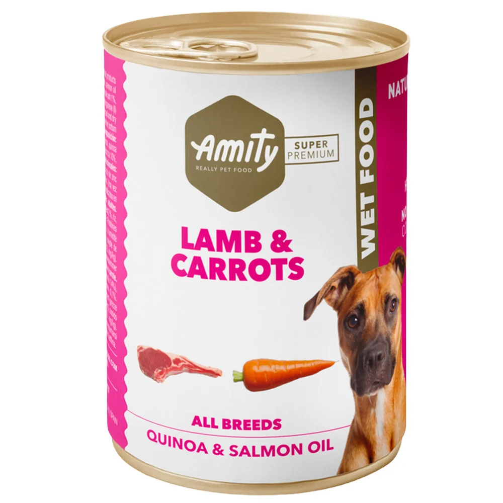 AMITY SUPER PREMIUM DOG “CORDEIRO E CENOURA”