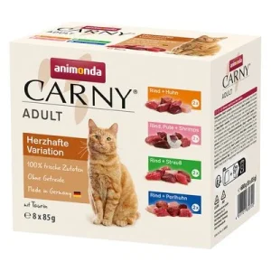 animonda Carny Adult 8 x 85 g em saquetas - Pack misto