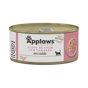 Applaws Natural Filetes de atum com camarões em caldo