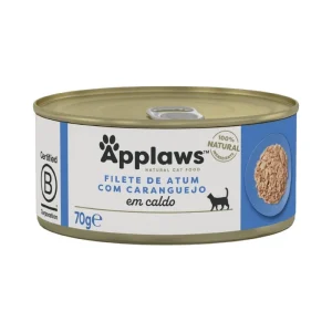 Applaws Natural Filetes de atum com caranguejo em caldo