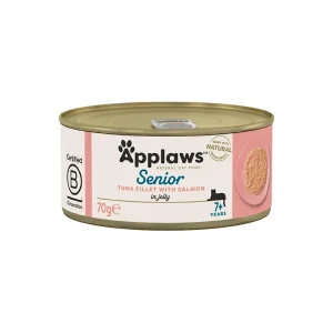 Applaws Senior Atum e Salmão em Gelatina – Alimento húmido para gatos seniores 70g