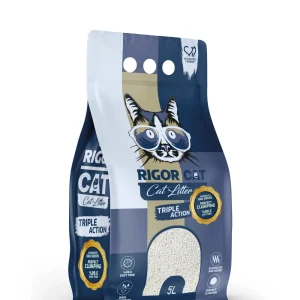Areia Aglomerante Carvão Ativado 5L – Rigor Cat